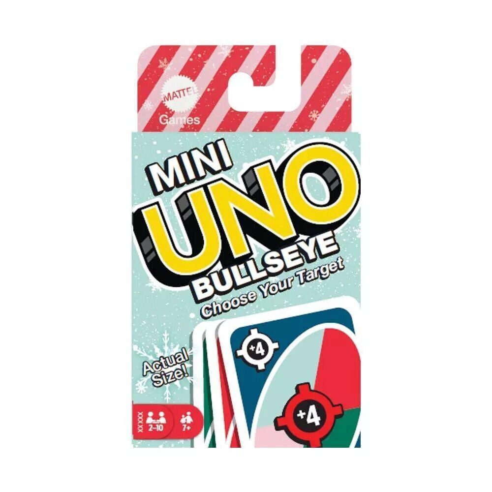 Mini UNO Bullseye Card Game Target New - Picture 2 of 5
